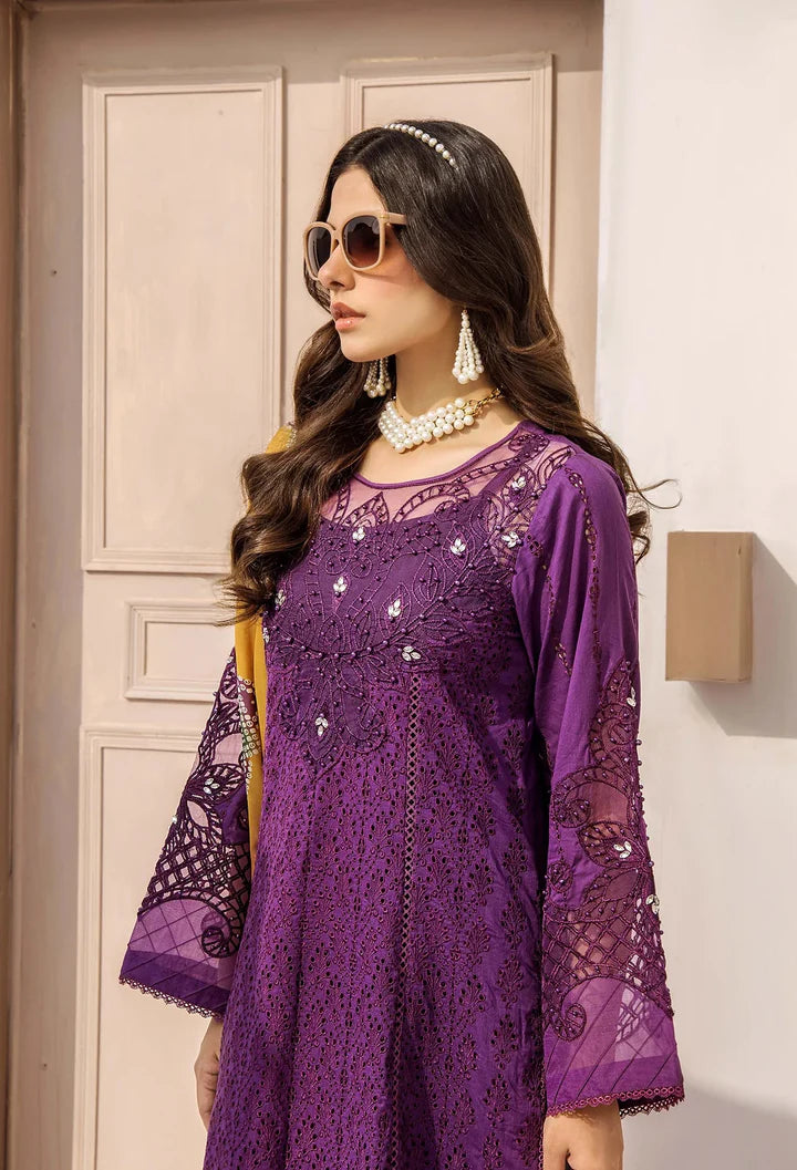 Adan’s libas rumi unstitched schiffli lawn suits