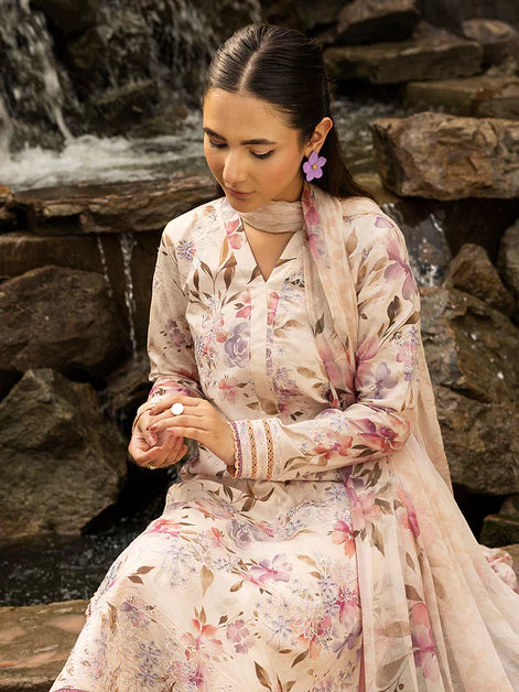 Blossom Summer Printkari Lawn Unstitched Collection 25