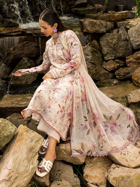 Blossom Summer Printkari Lawn Unstitched Collection 25