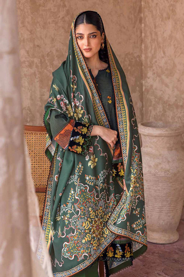 Unstitched Digital Printed Pashmina Salwar Kameez Suit Gul Ahmed AP-32027