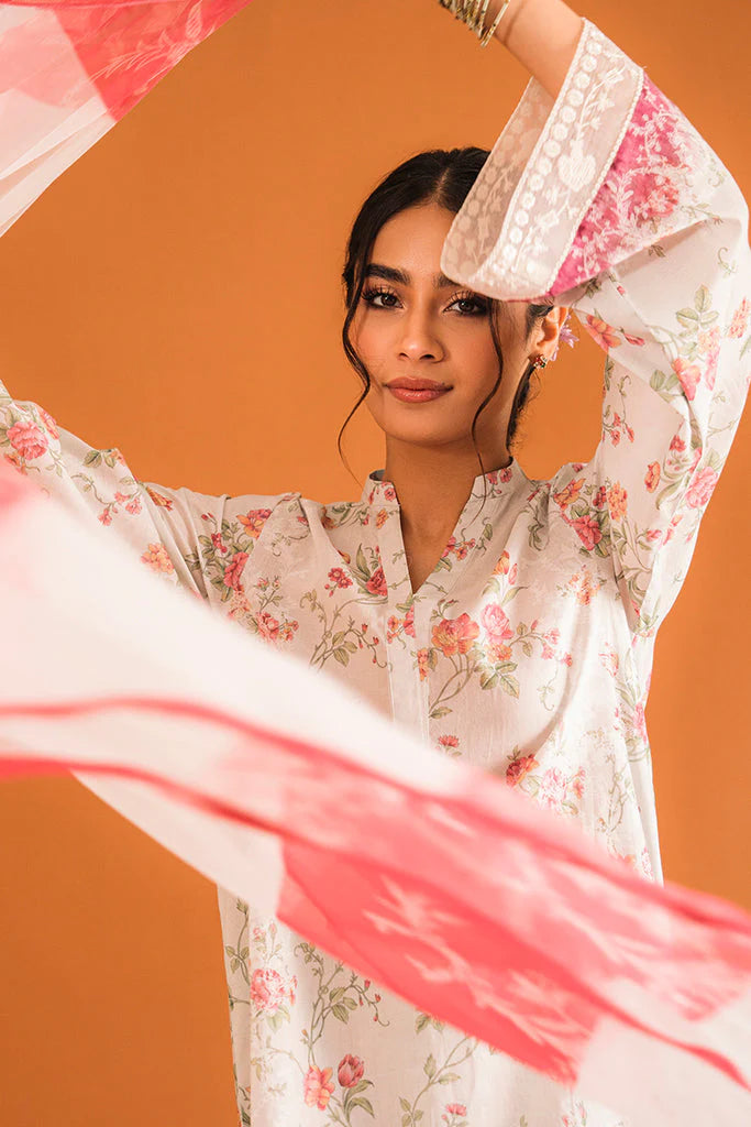 Paradise Glaze | Cross Stitch | Petals & Prints | Unstitched Lawn Collection 2023