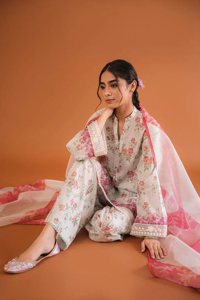 Paradise Glaze | Cross Stitch | Petals & Prints | Unstitched Lawn Collection 2023