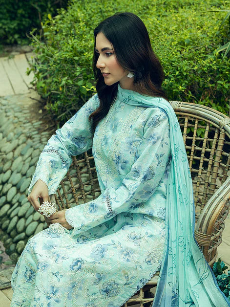 Blossom Summer Printkari Lawn Unstitched Collection 25