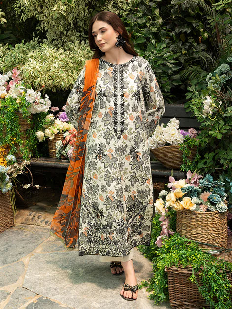 Blossom Summer Printkari Lawn Unstitched Collection 25