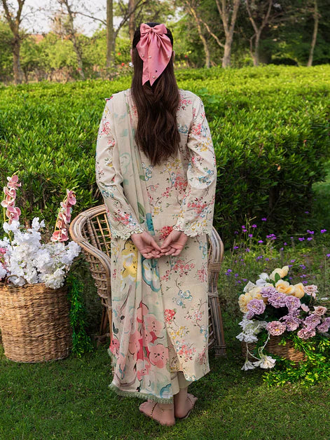 Blossom Summer Printkari Lawn Unstitched Collection 25