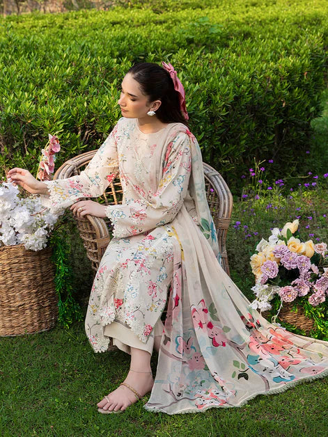 Blossom Summer Printkari Lawn Unstitched Collection 25