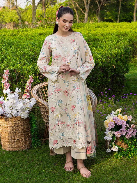 Blossom Summer Printkari Lawn Unstitched Collection 25