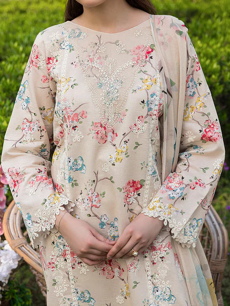 Blossom Summer Printkari Lawn Unstitched Collection 25