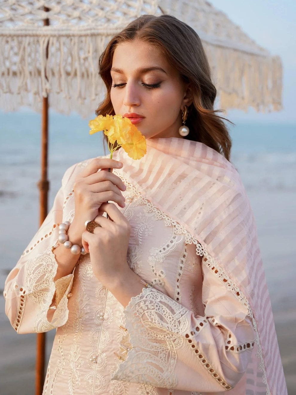 Aabyaan Saagar Luxury Festive Lawn Collection 2024 – ASRA (AF-07)