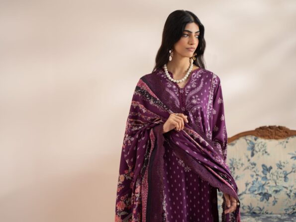 MAUSUMMERY UNSTITCHED DIGITAL  PRINTED KHADDER SUIT